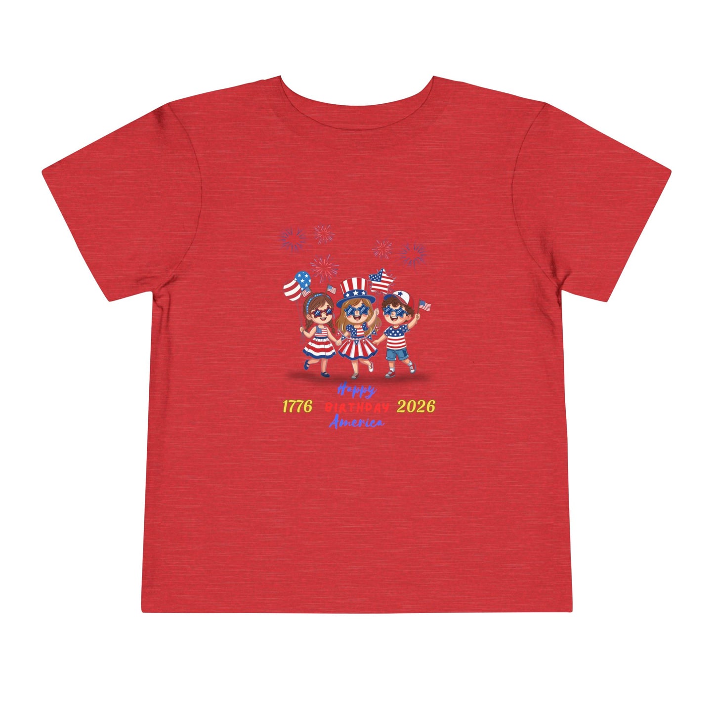 American 250th Anniversary Toddler Short Sleeve Tee (Star Glasses)