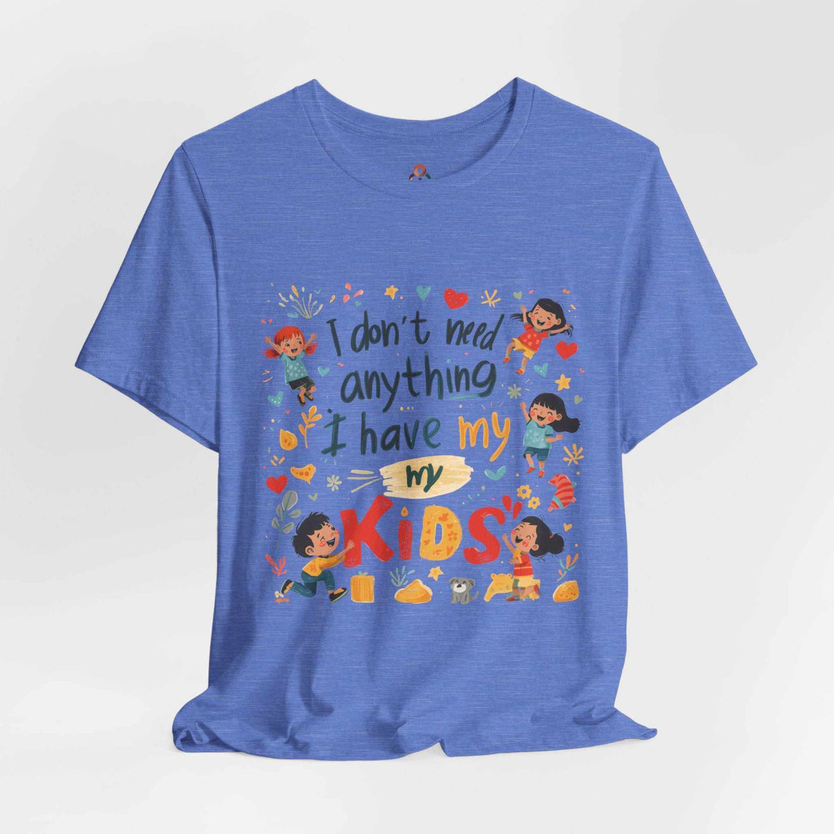 Unisex Parent Pride T-Shirt with “I Have My Kids” text in clean typography, soft breathable cotton, casual fit from Apolitical Apparel