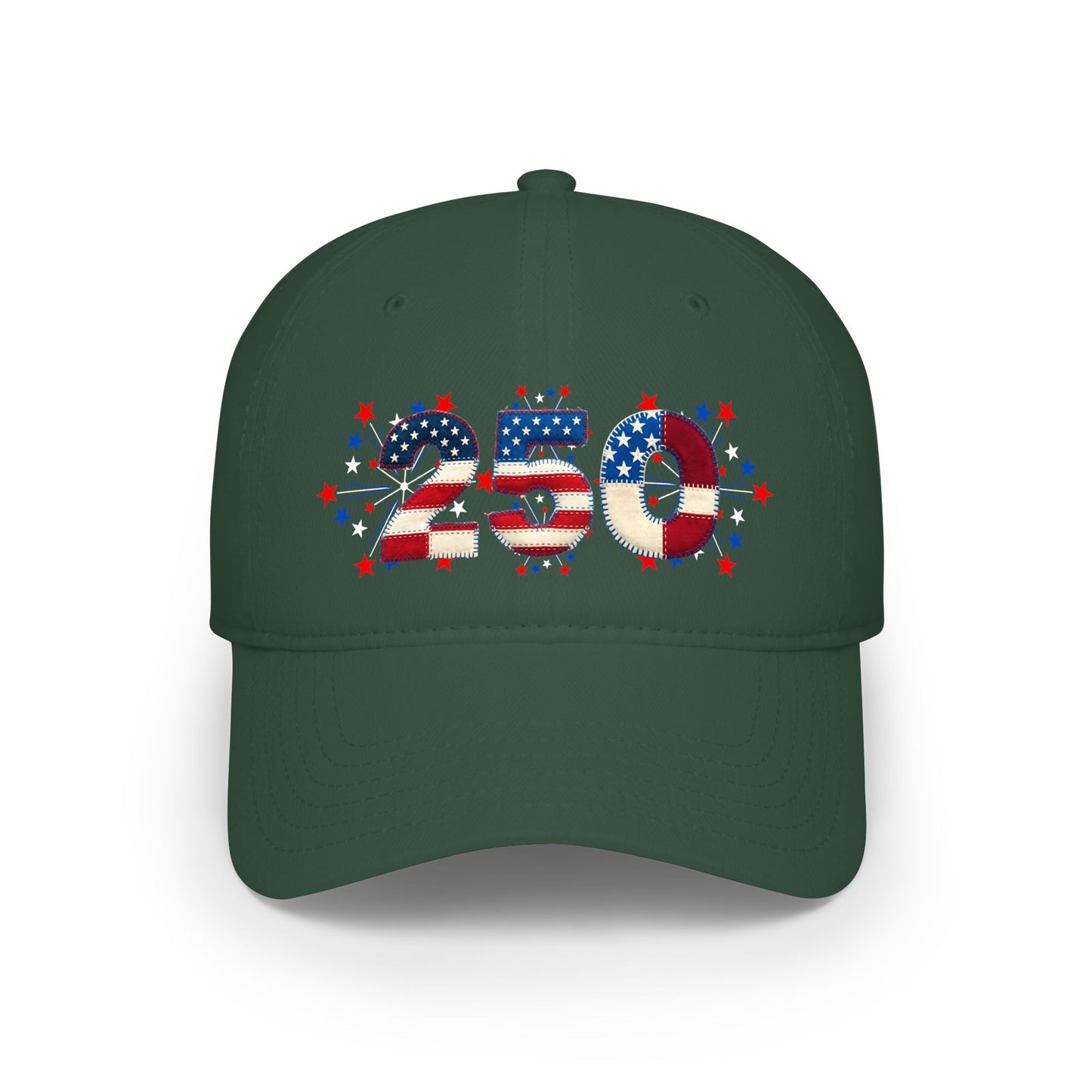 American 250th Anniversary Low Profile Baseball Cap ( 250 Numbers)