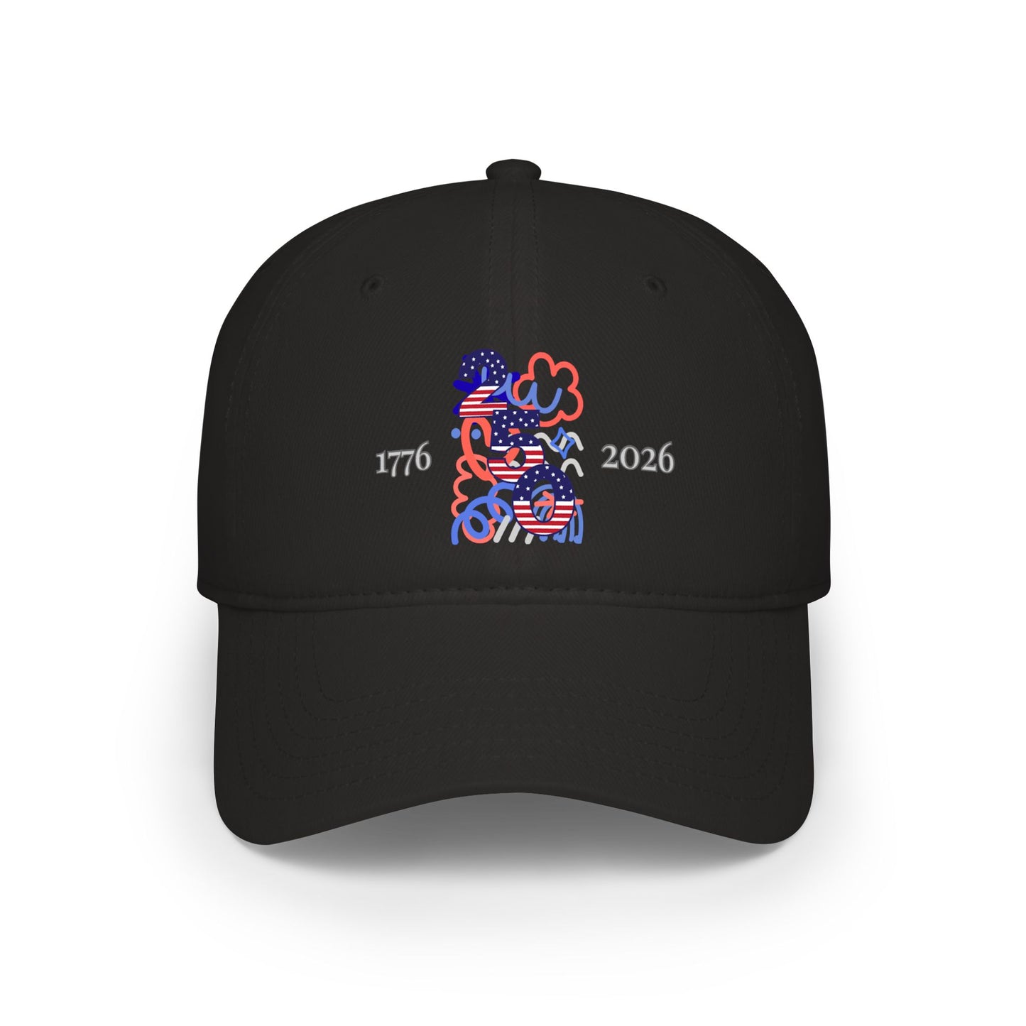 American 250th Anniversary Low Profile Baseball Cap ( Doodle)