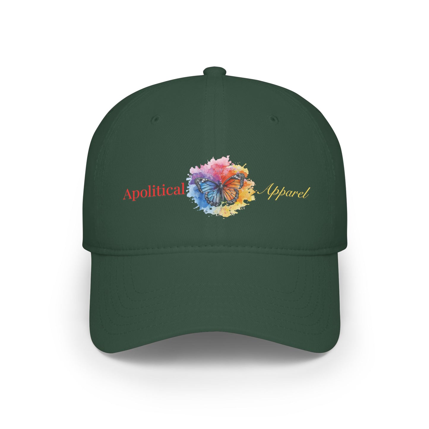Apolitical Apparel Low Profile Baseball Cap (Butterfly)
