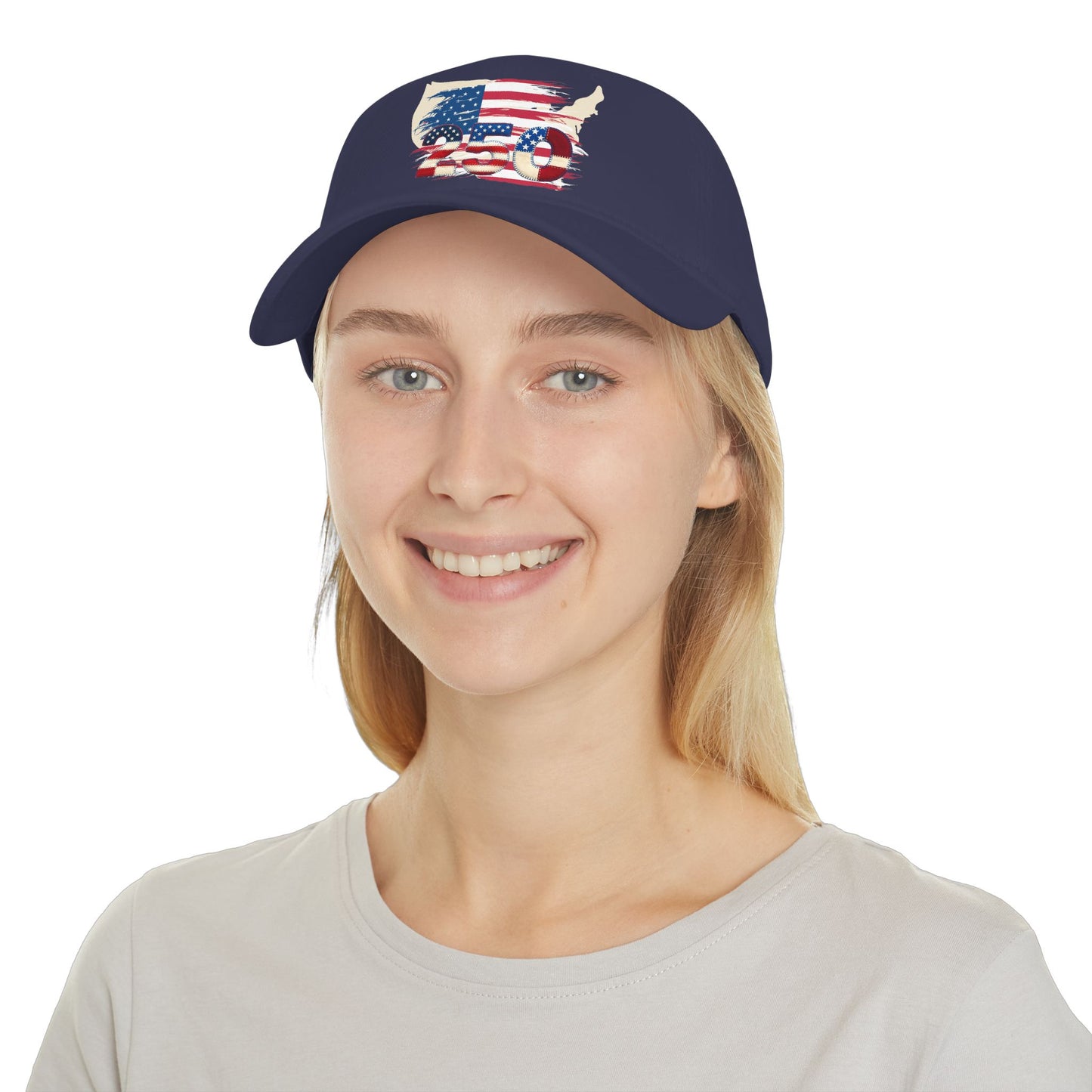 American 250th Anniversary Low Profile Baseball Cap ( Country Outline)