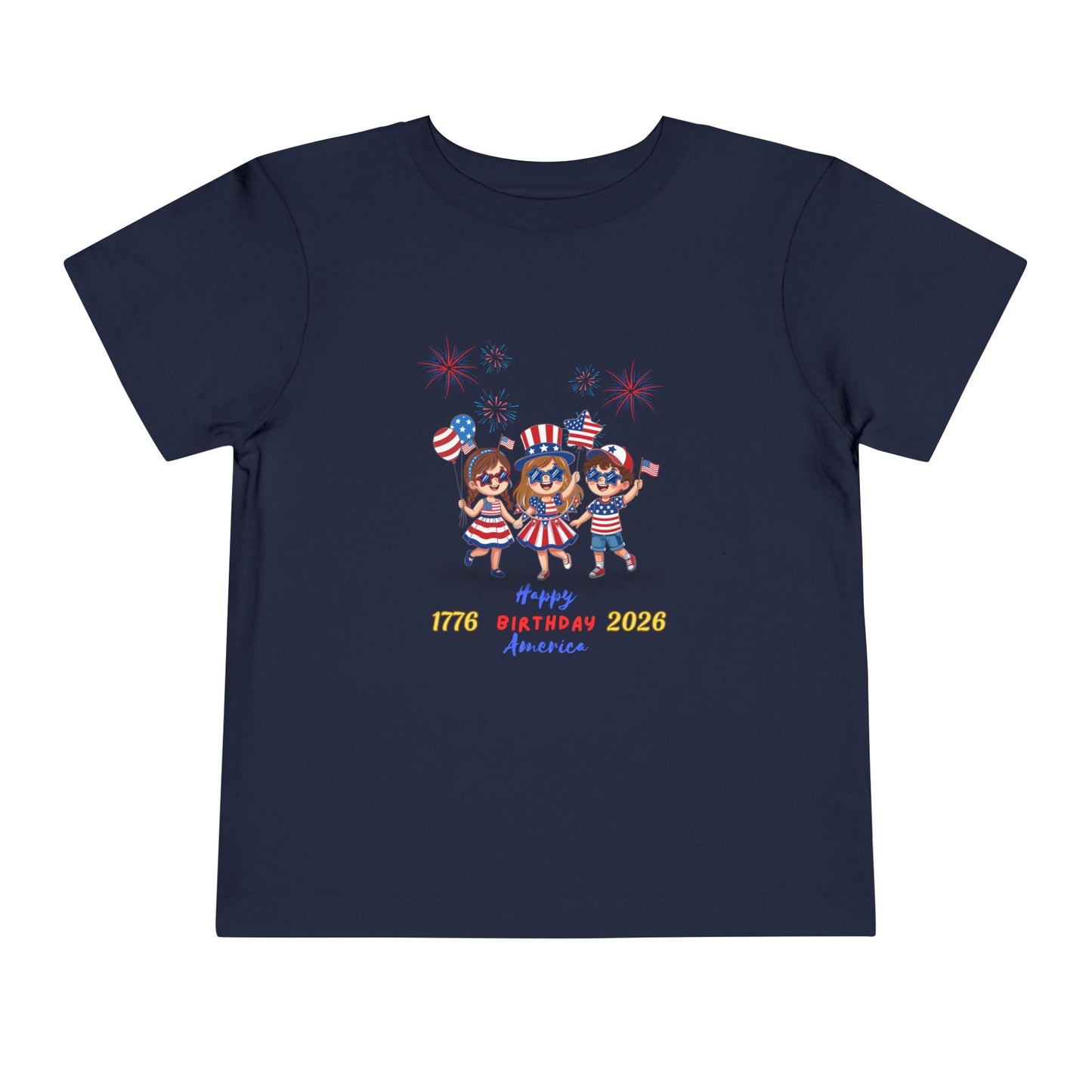 American 250th Anniversary Toddler Short Sleeve Tee (Star Glasses)