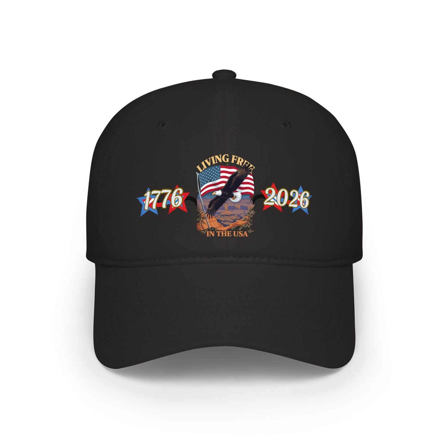 American 250th Anniversary Low Profile Baseball Cap (Living Free)