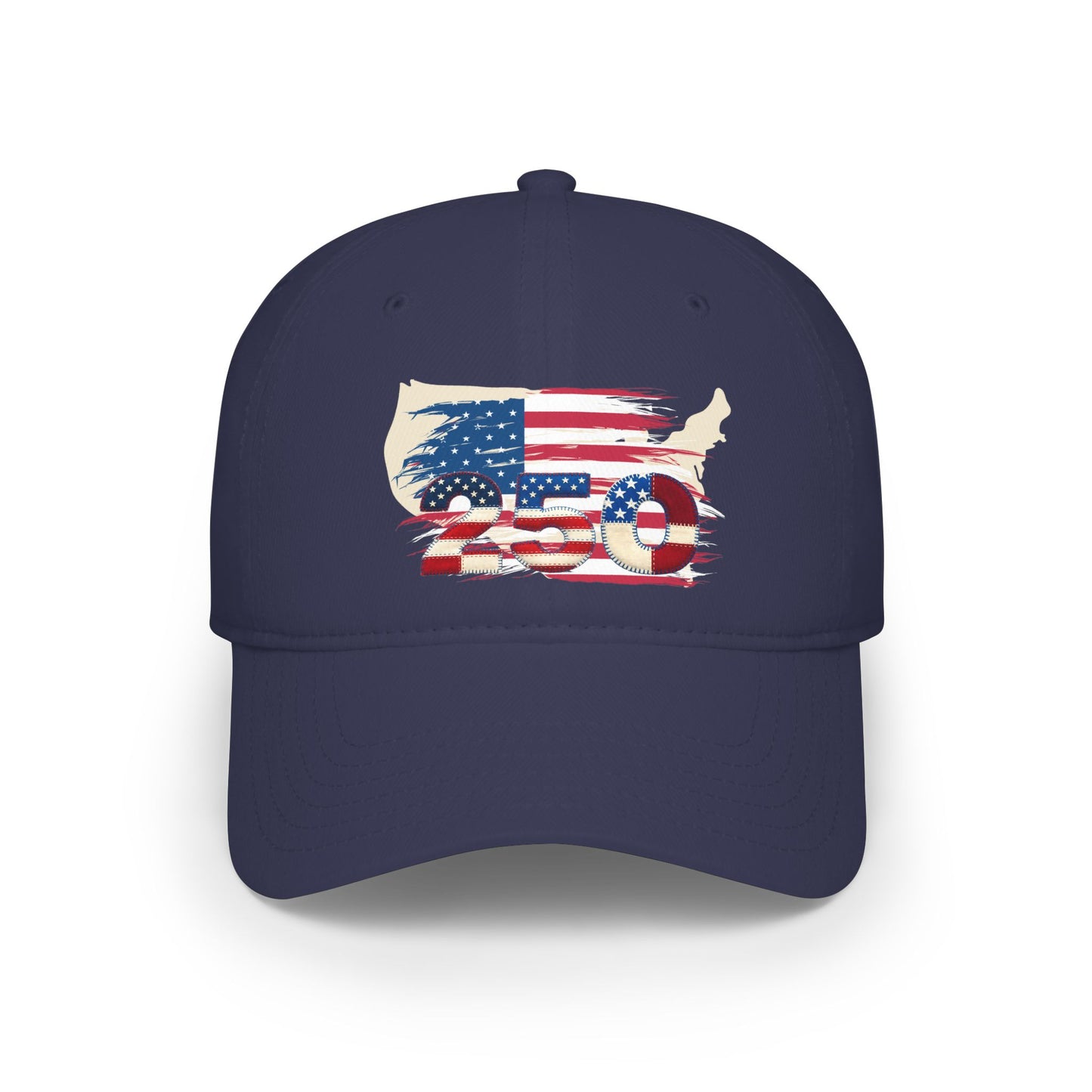 American 250th Anniversary Low Profile Baseball Cap ( Country Outline)