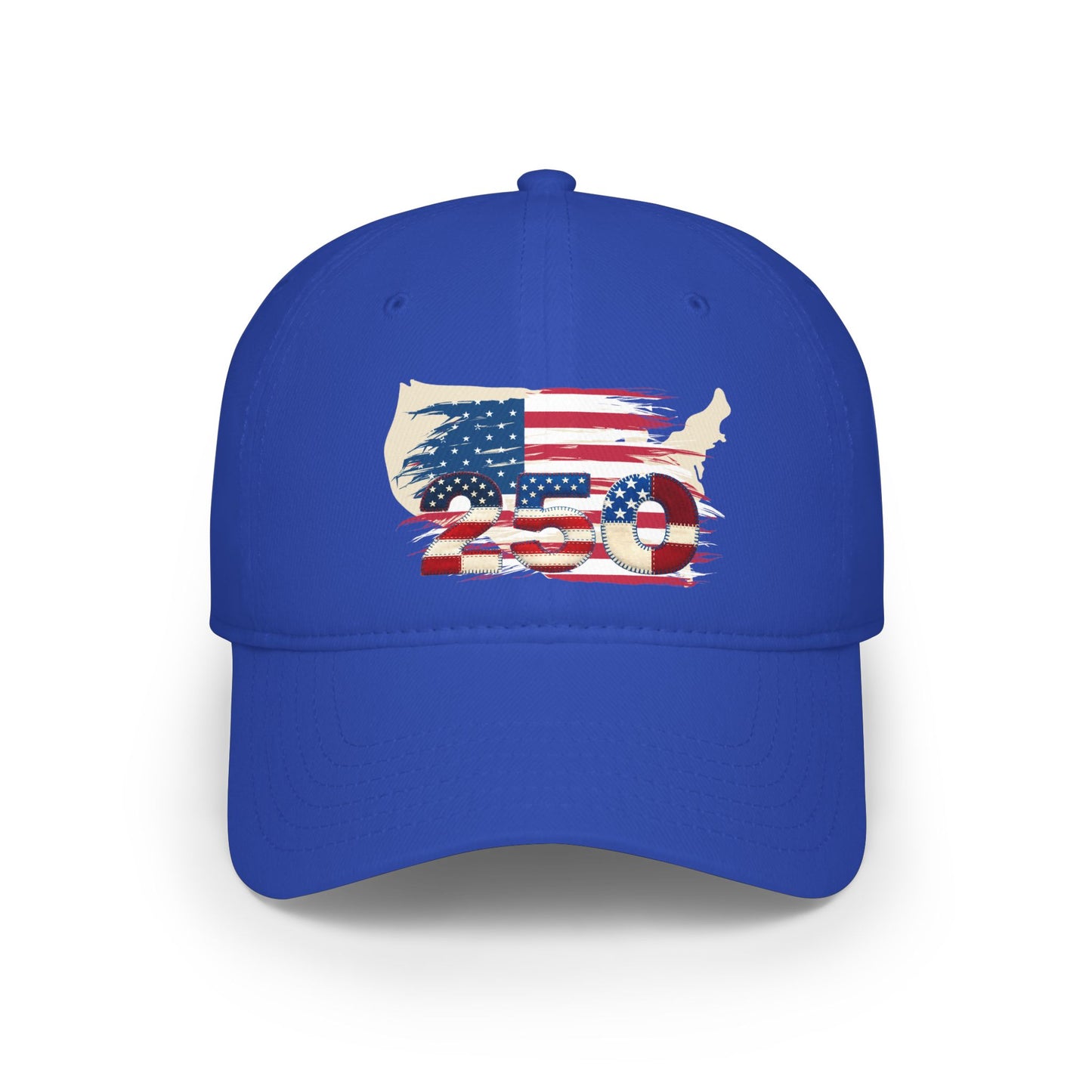 American 250th Anniversary Low Profile Baseball Cap ( Country Outline)