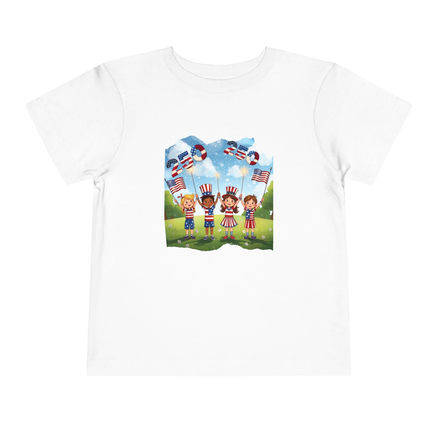 American 250th Anniversary Toddler Short Sleeve Tee (Countryside)