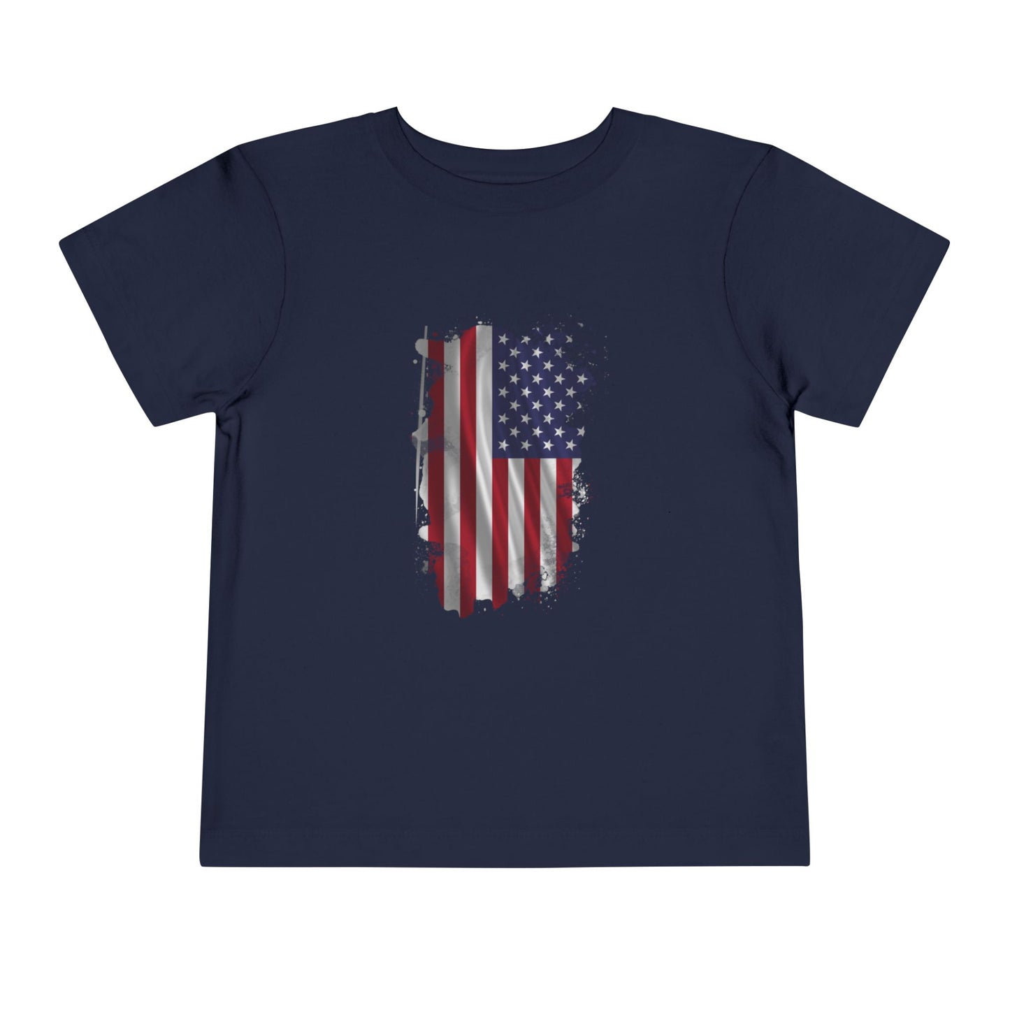 American 250th Anniversary Toddler Short Sleeve Tee (Distressed Flag)