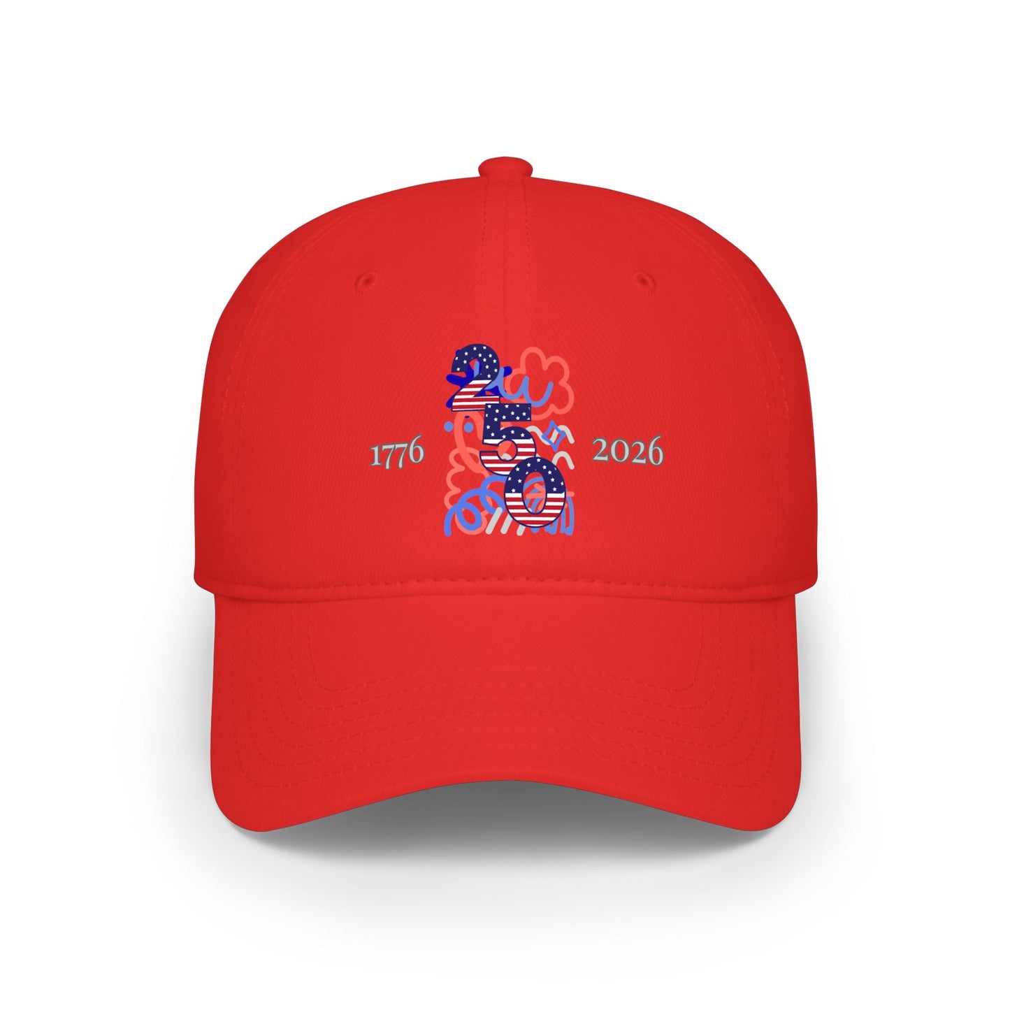 American 250th Anniversary Low Profile Baseball Cap ( Doodle)
