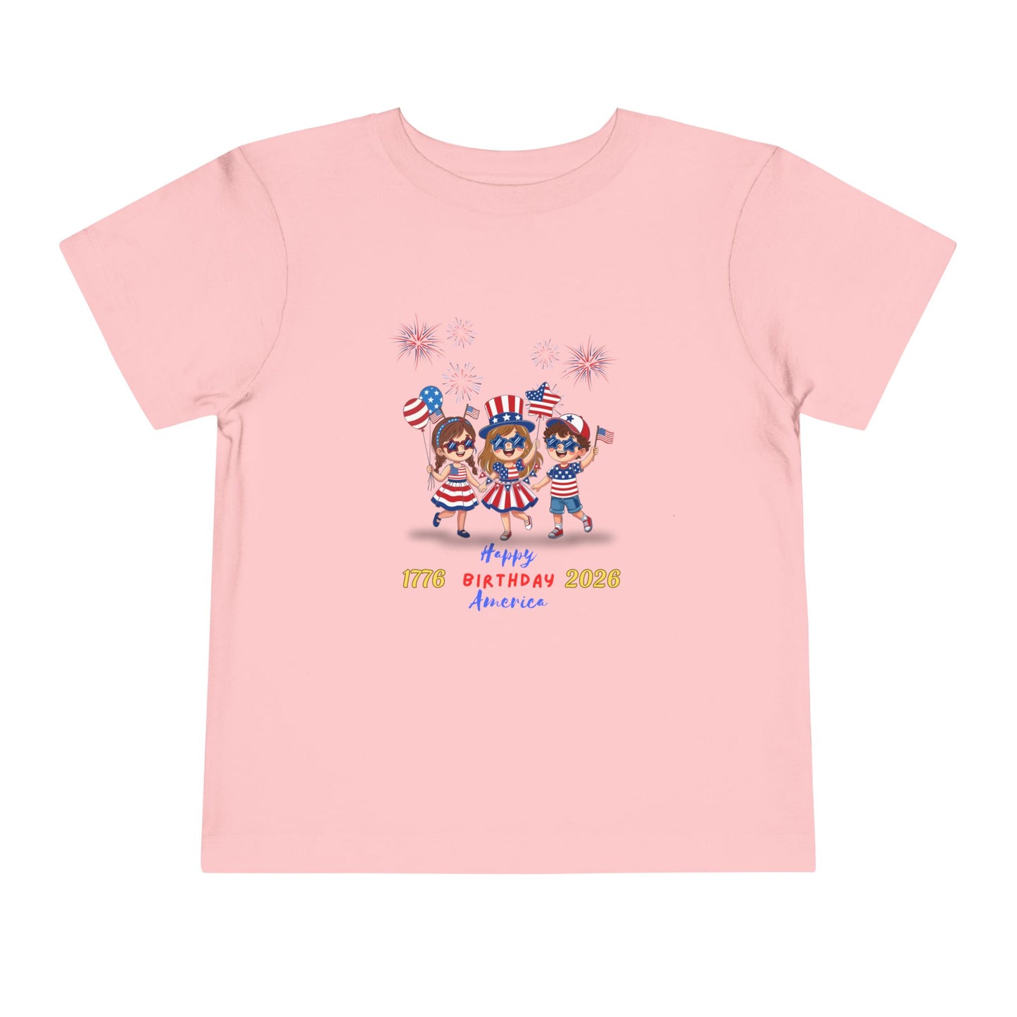 American 250th Anniversary Toddler Short Sleeve Tee (Star Glasses)
