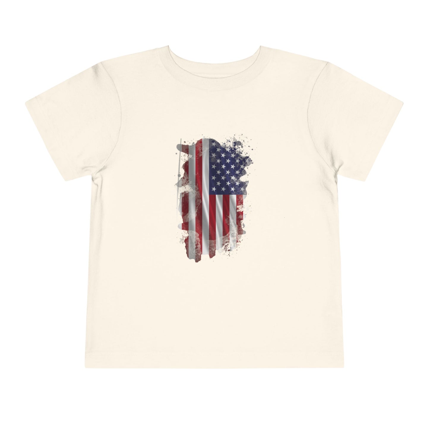 American 250th Anniversary Toddler Short Sleeve Tee (Distressed Flag)