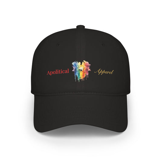 Apolitical Apparel Profile Baseball Cap (Rainbow Bleed)