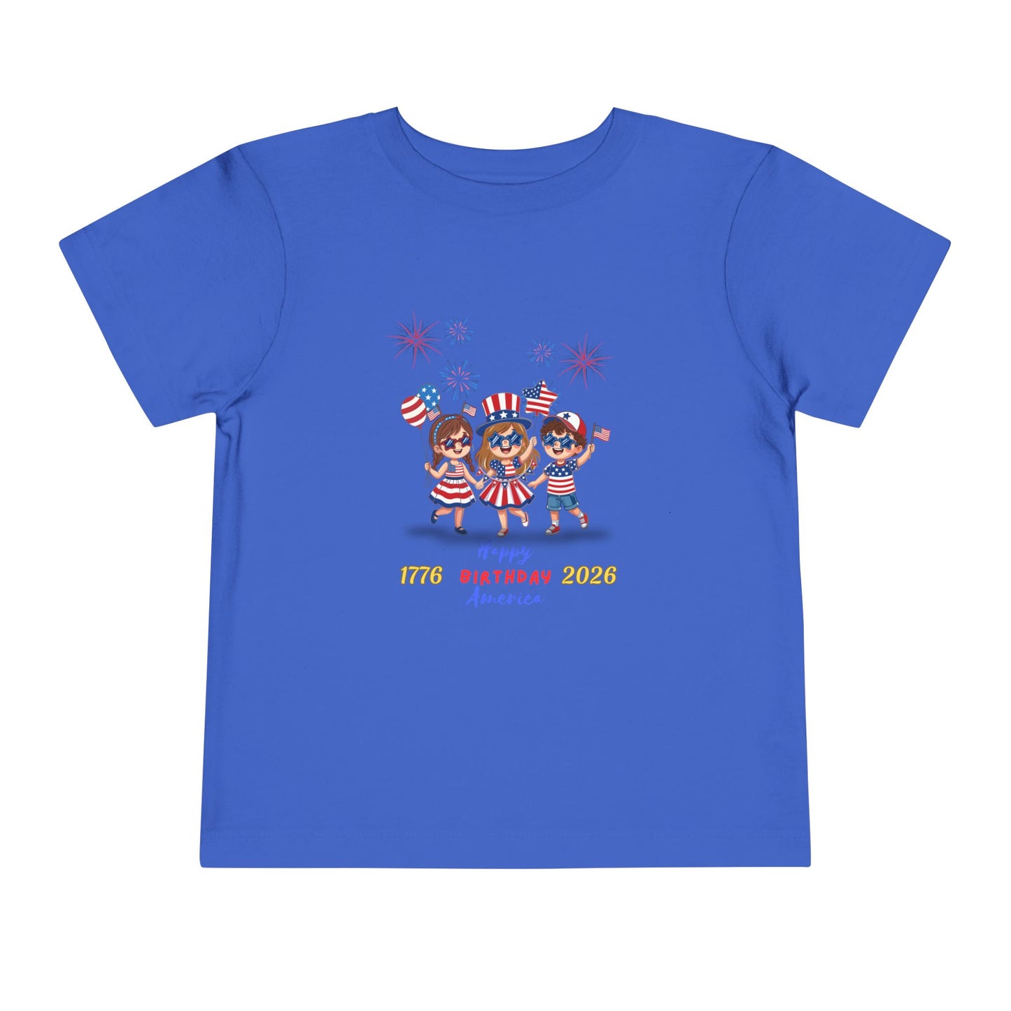 American 250th Anniversary Toddler Short Sleeve Tee (Star Glasses)