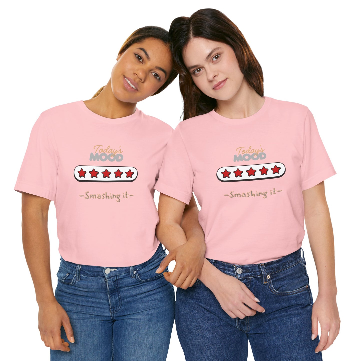 Daily Mood Tees ( 5 Stars) ‘ Smashin it’ With Logo.