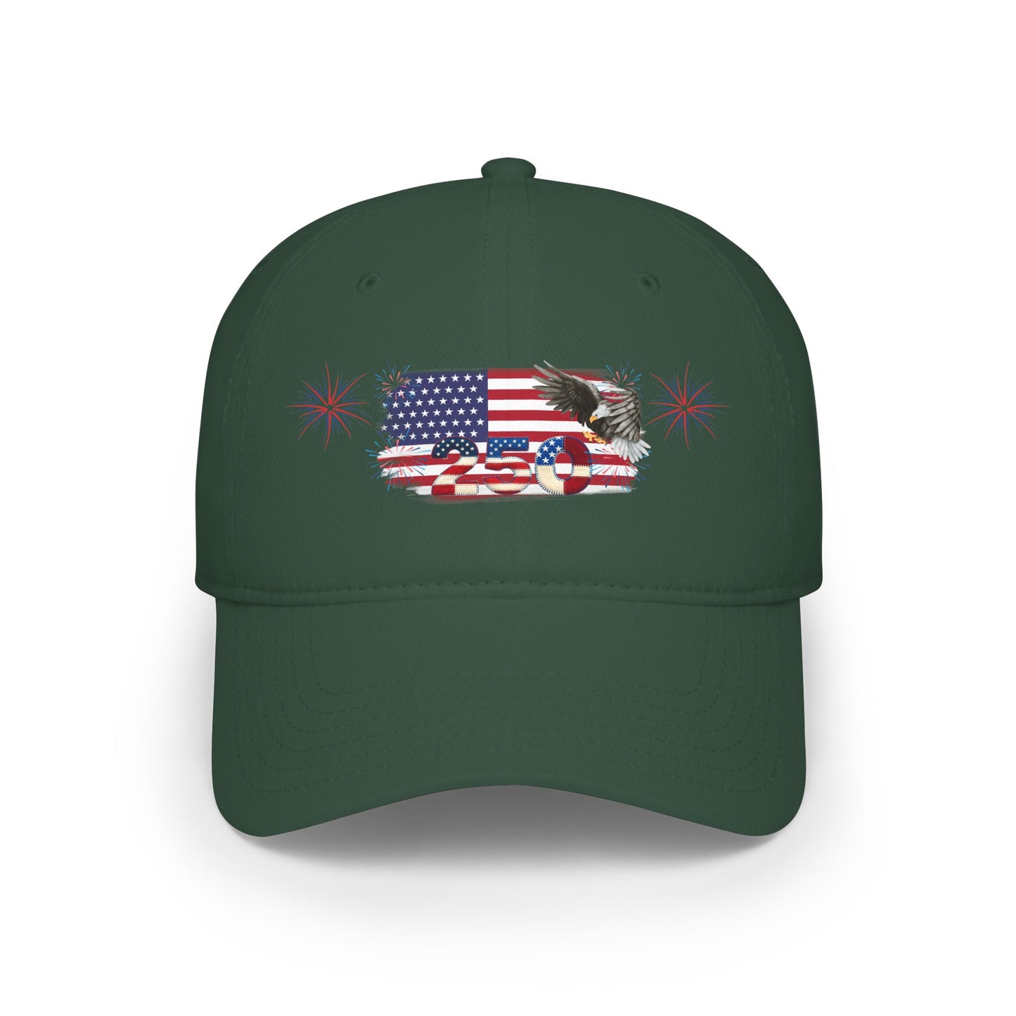 American 250th Anniversary Low Profile Baseball Cap (Hunting Eagle)