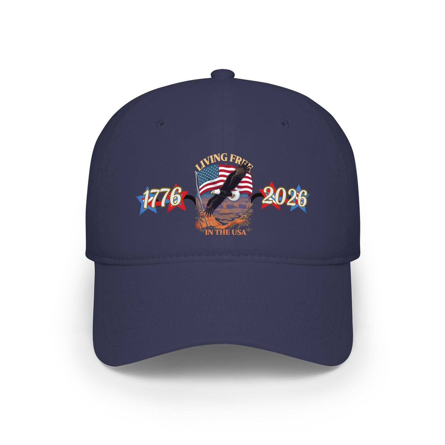 American 250th Anniversary Low Profile Baseball Cap (Living Free)