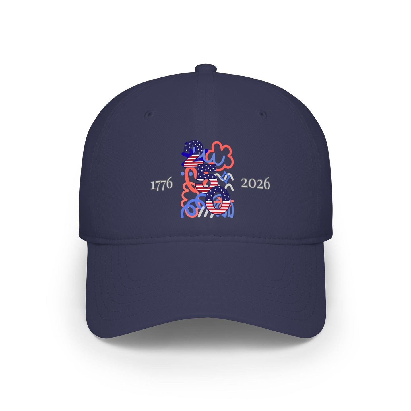 American 250th Anniversary Low Profile Baseball Cap ( Doodle)