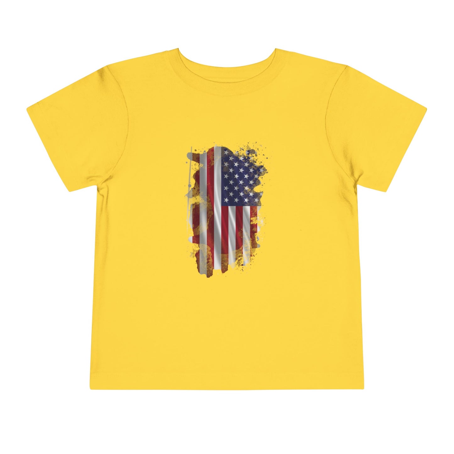 American 250th Anniversary Toddler Short Sleeve Tee (Distressed Flag)