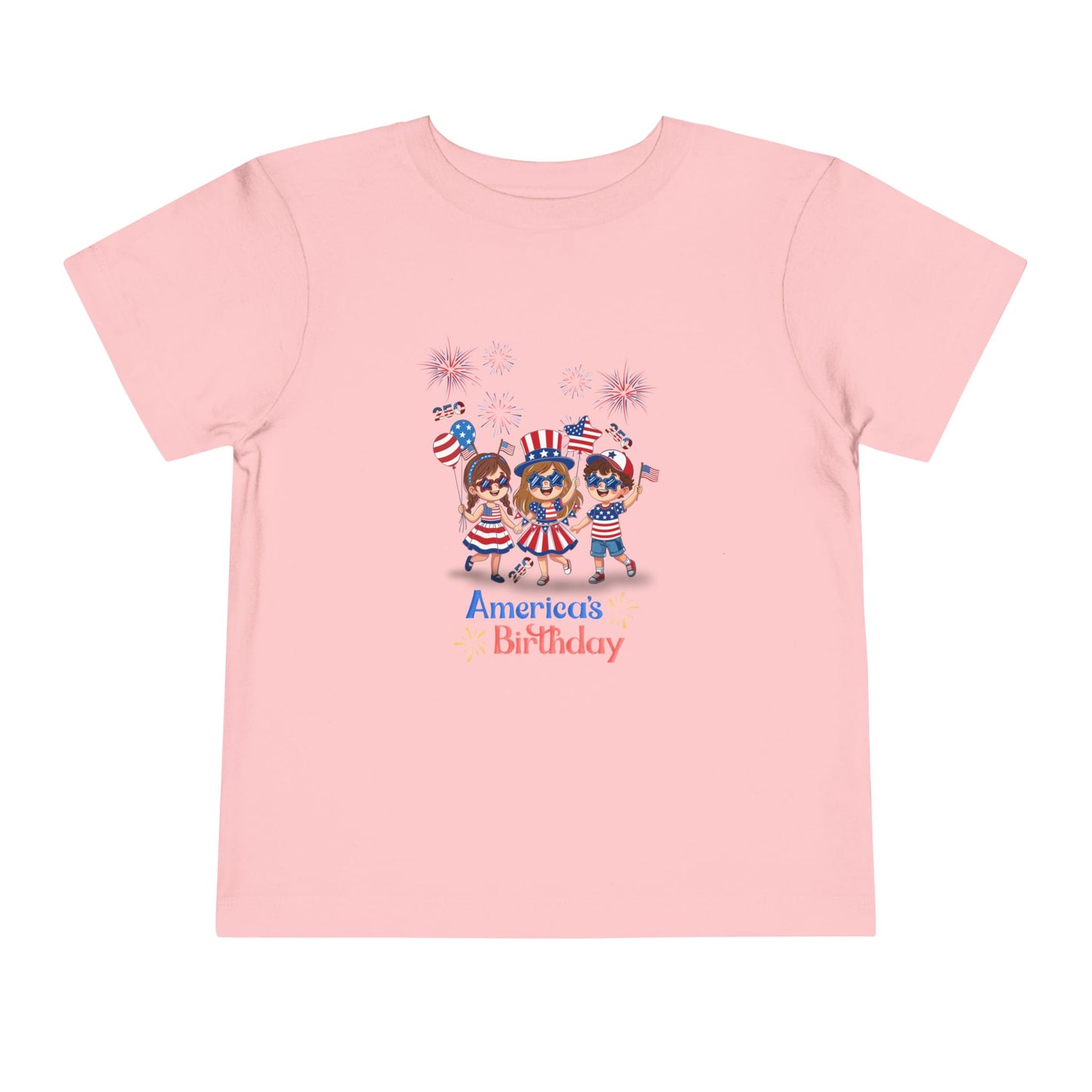 American 250th Anniversary Toddler Short Sleeve Tee (Star Sunglasses)