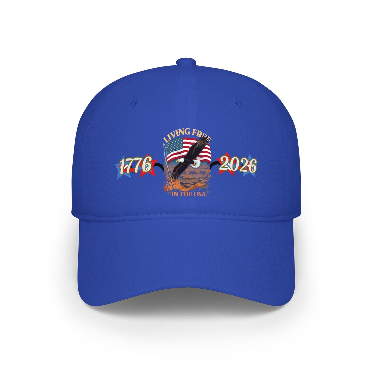 American 250th Anniversary Low Profile Baseball Cap (Living Free)