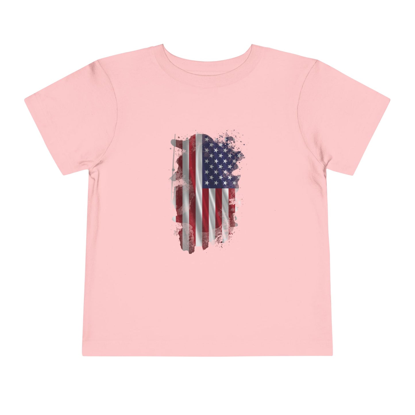 American 250th Anniversary Toddler Short Sleeve Tee (Distressed Flag)
