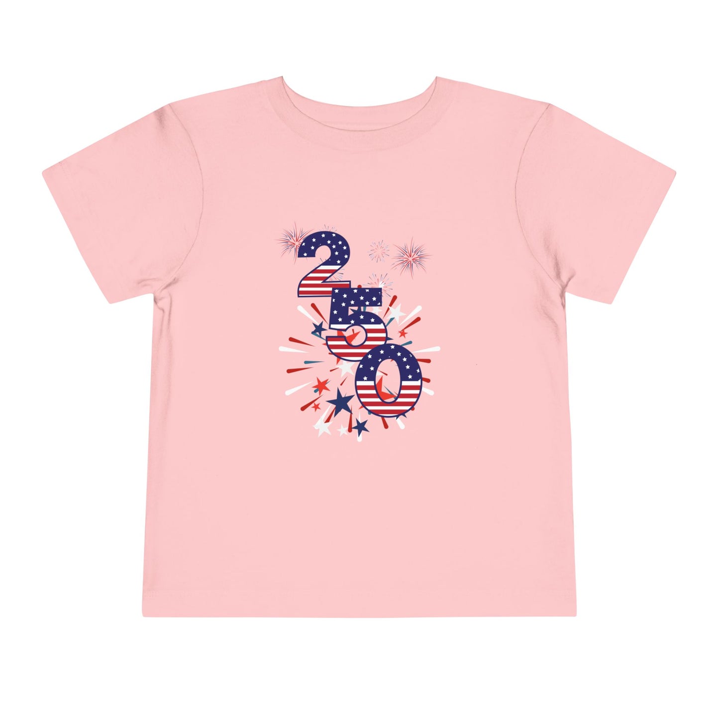 American 250th Anniversary Toddler Short Sleeve Tee (250 Numbers )