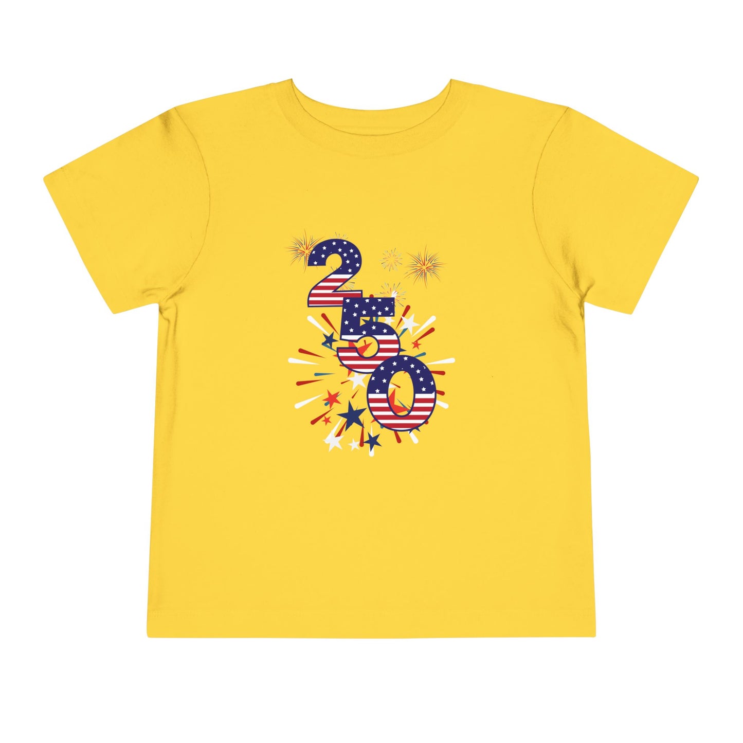 American 250th Anniversary Toddler Short Sleeve Tee (250 Numbers )