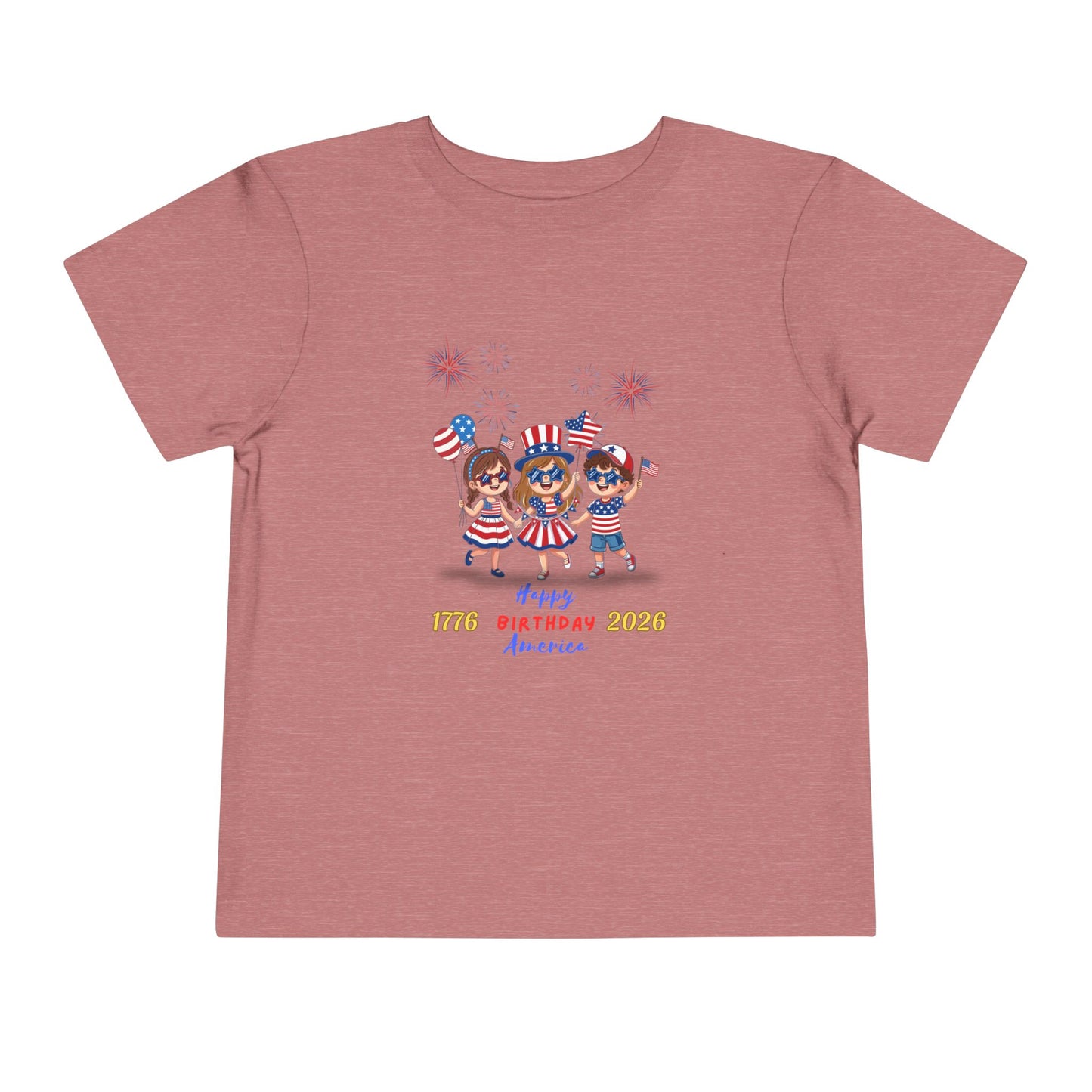 American 250th Anniversary Toddler Short Sleeve Tee (Star Glasses)