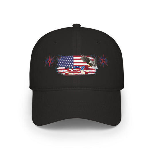 American 250th Anniversary Low Profile Baseball Cap (Hunting Eagle)