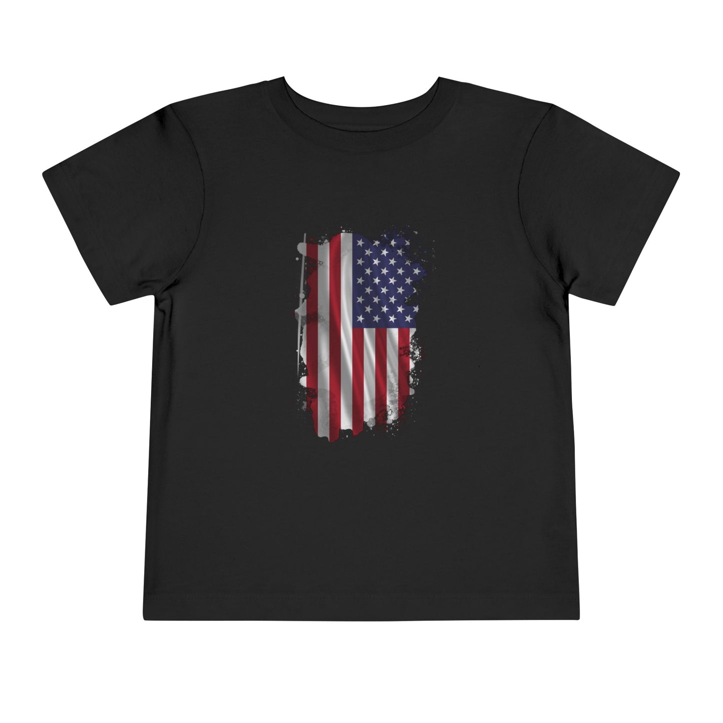 American 250th Anniversary Toddler Short Sleeve Tee (Distressed Flag)