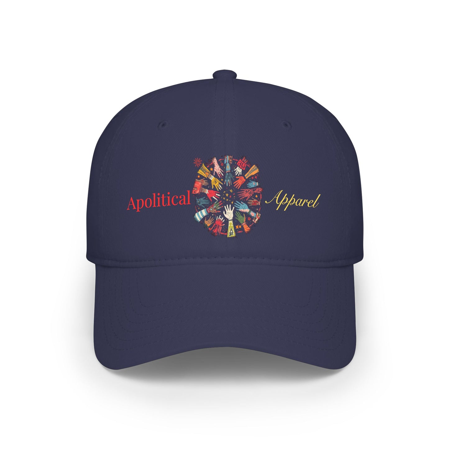 Apolitical Apparel Low Profile Baseball Cap (Clock Hands)
