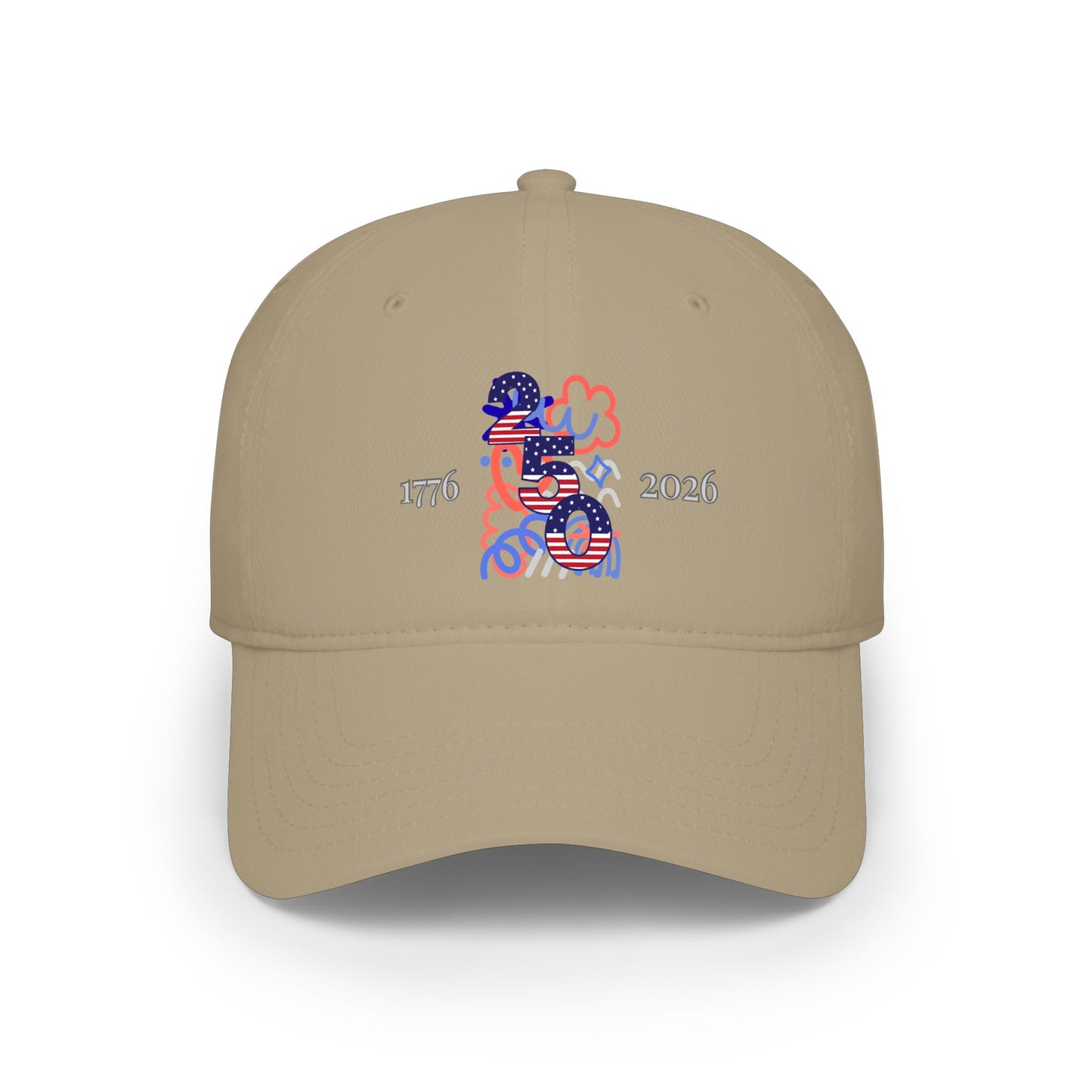 American 250th Anniversary Low Profile Baseball Cap ( Doodle)