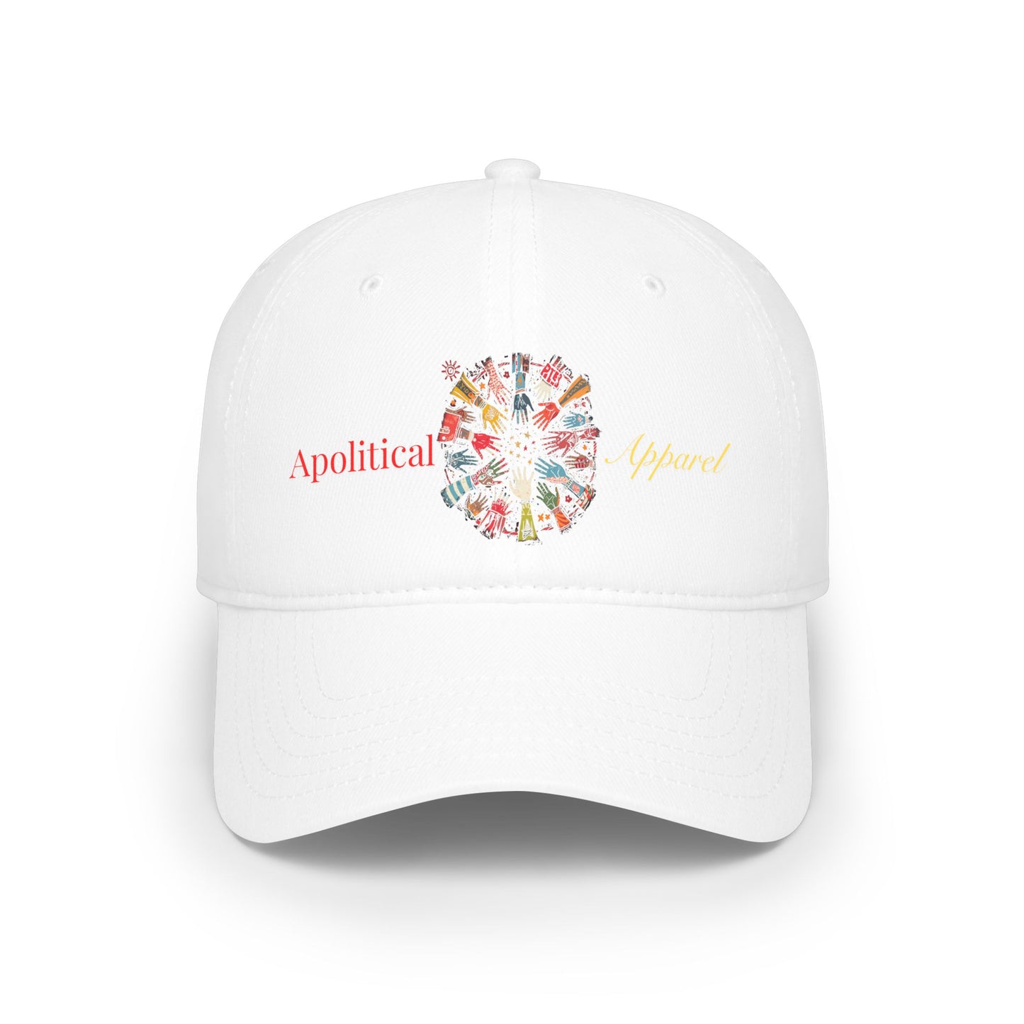 Apolitical Apparel Low Profile Baseball Cap (Clock Hands)