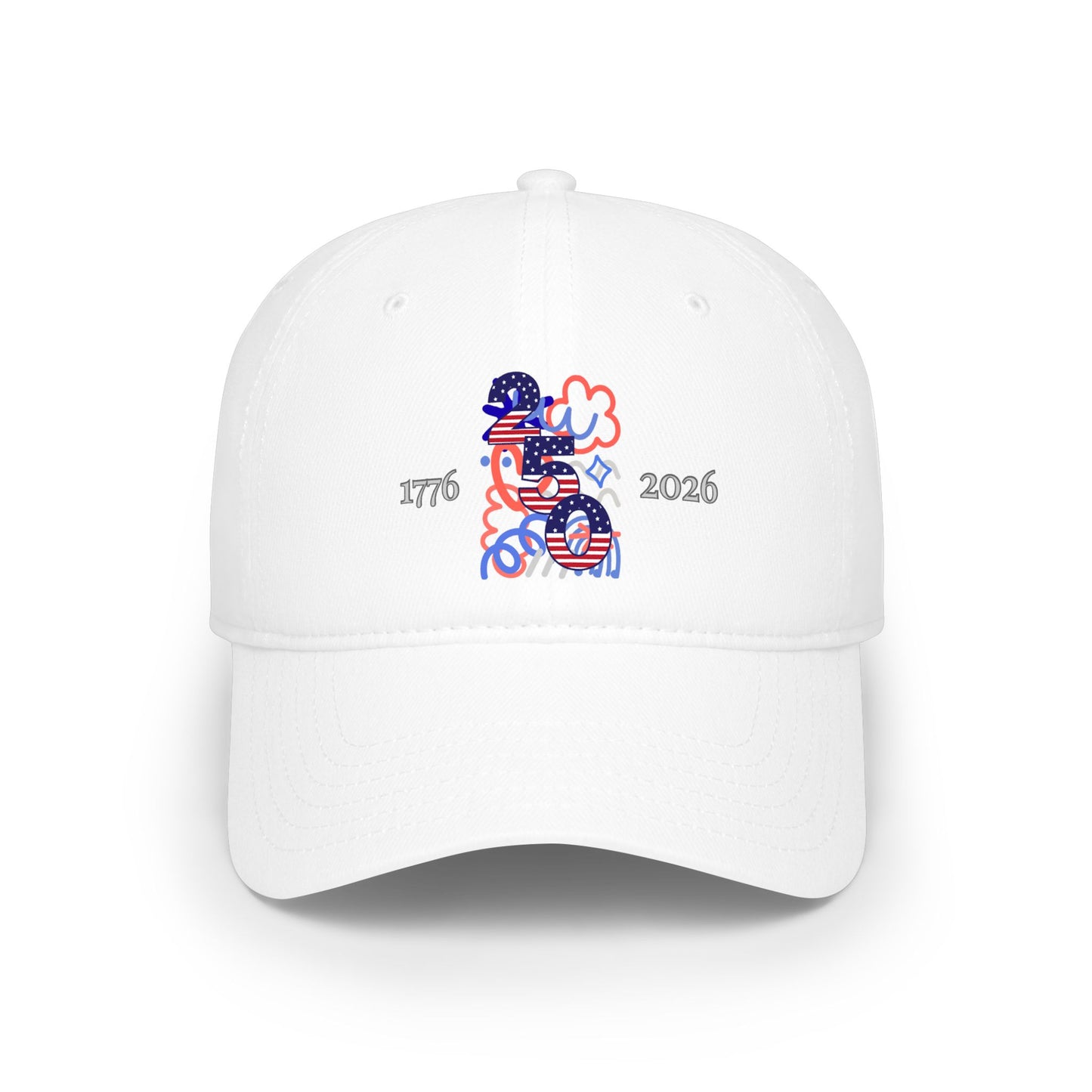 American 250th Anniversary Low Profile Baseball Cap ( Doodle)