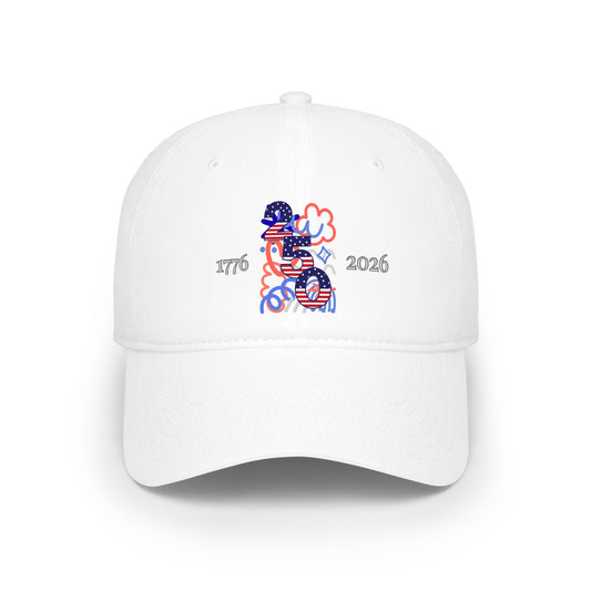 American 250th Anniversary Low Profile Baseball Cap ( Doodle)