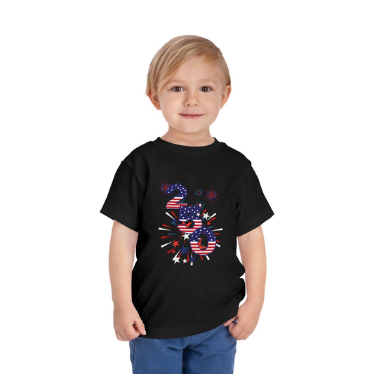 American 250th Anniversary Toddler Short Sleeve Tee (250 Numbers )