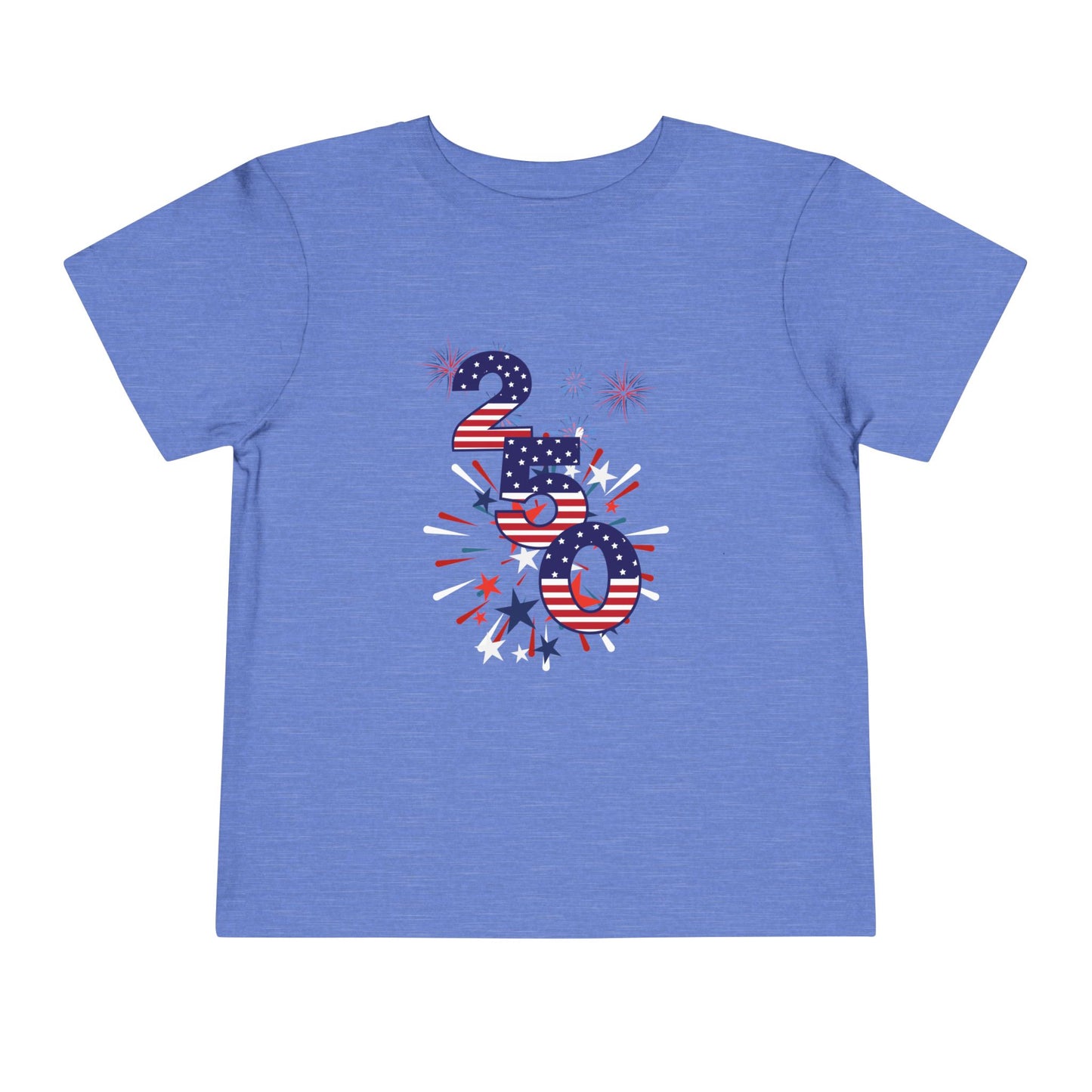 American 250th Anniversary Toddler Short Sleeve Tee (250 Numbers )