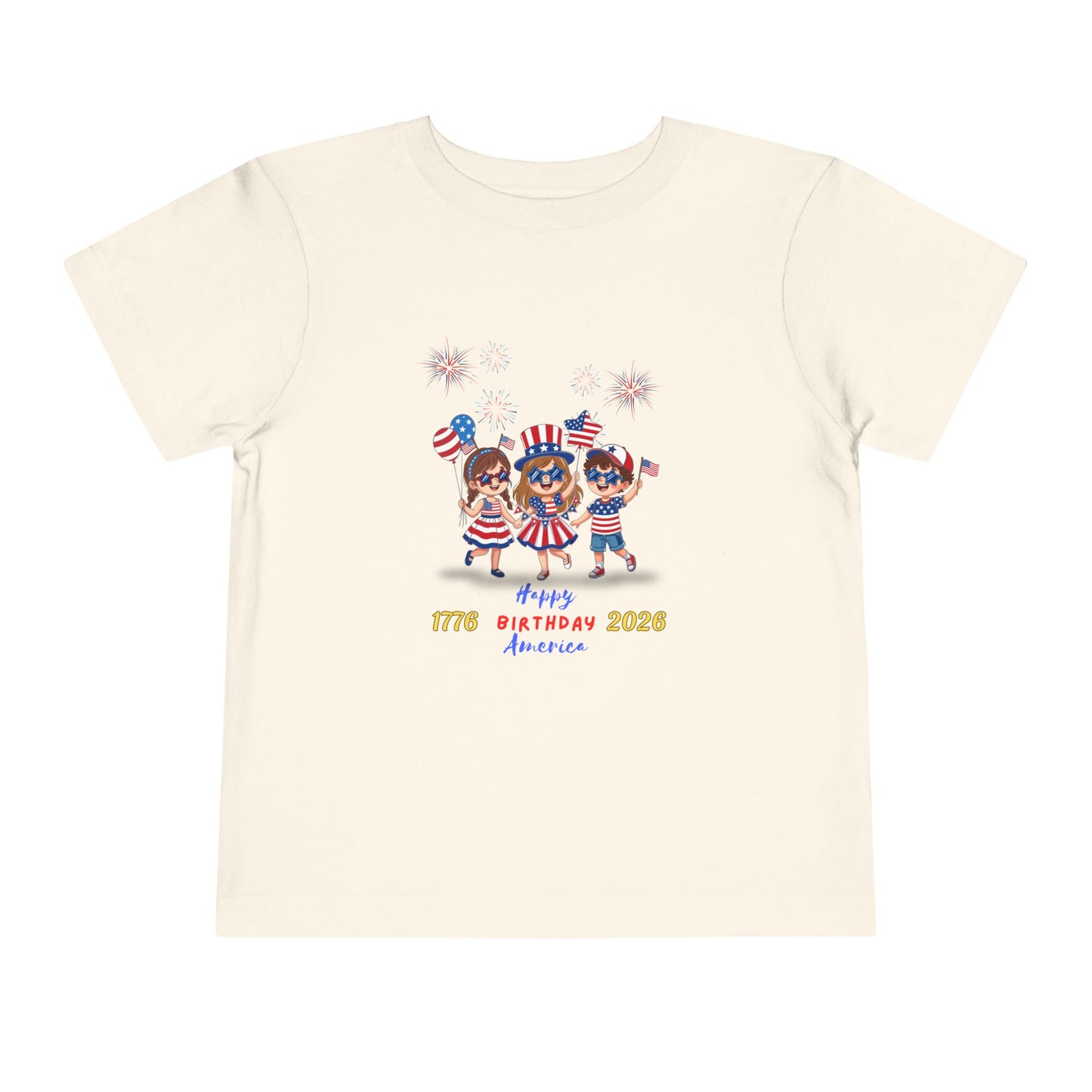 American 250th Anniversary Toddler Short Sleeve Tee (Star Glasses)