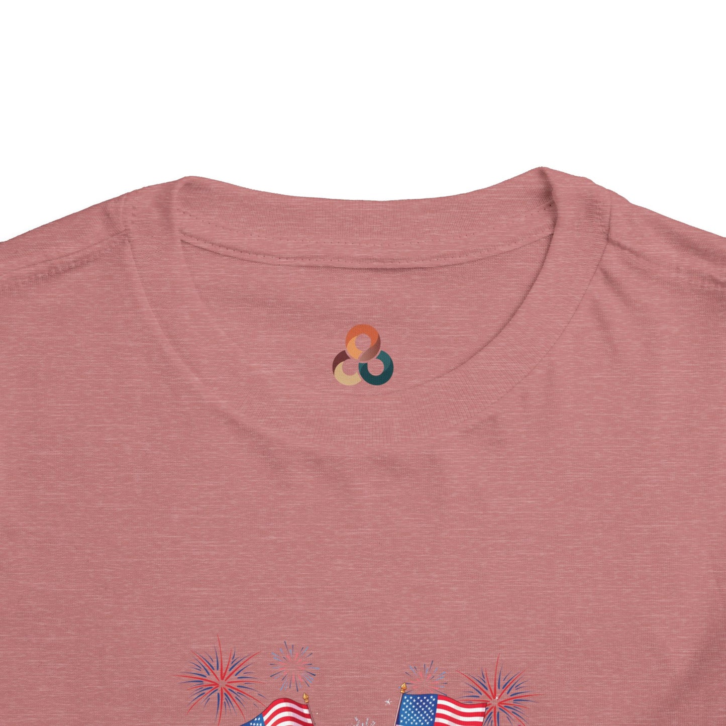 American 250th Anniversary Toddler Short Sleeve Tee (Girl Cheerleaders)
