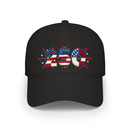 American 250th Anniversary Low Profile Baseball Cap ( 250 Numbers)