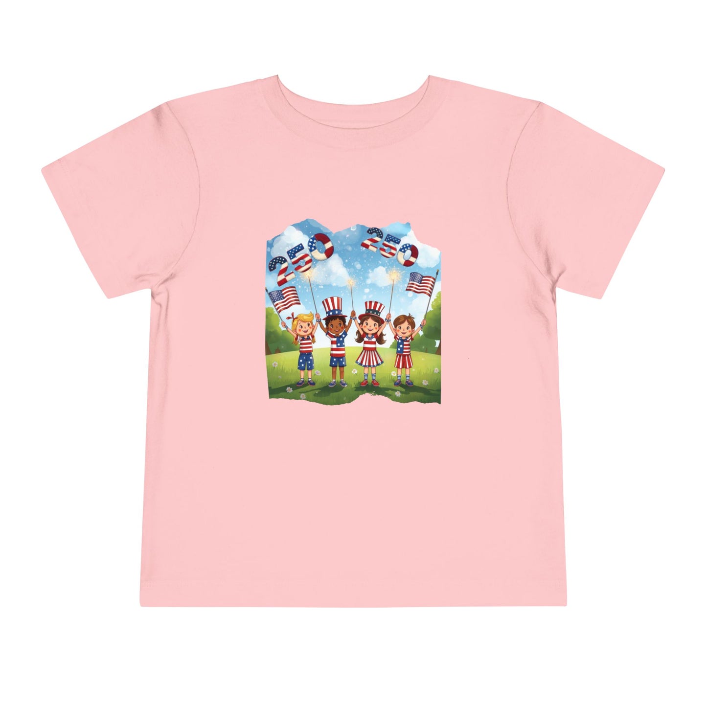 American 250th Anniversary Toddler Short Sleeve Tee (Countryside)