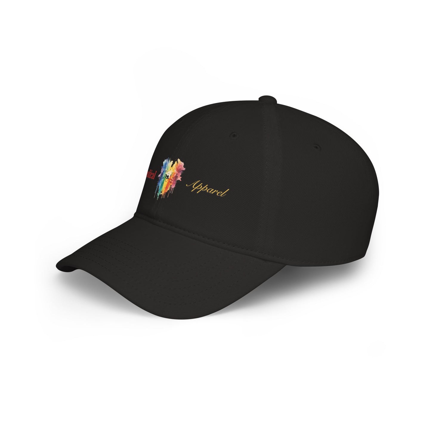 Apolitical Apparel Profile Baseball Cap (Rainbow Bleed)