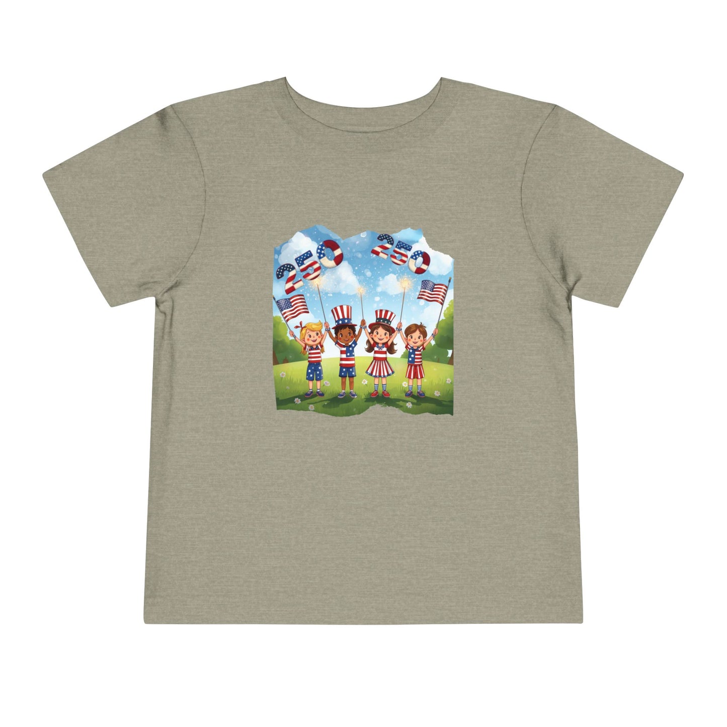American 250th Anniversary Toddler Short Sleeve Tee (Countryside)