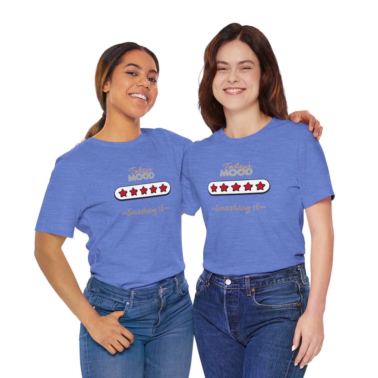 Daily Mood Tees ( 5 Stars) ‘ Smashin it’ With Logo.