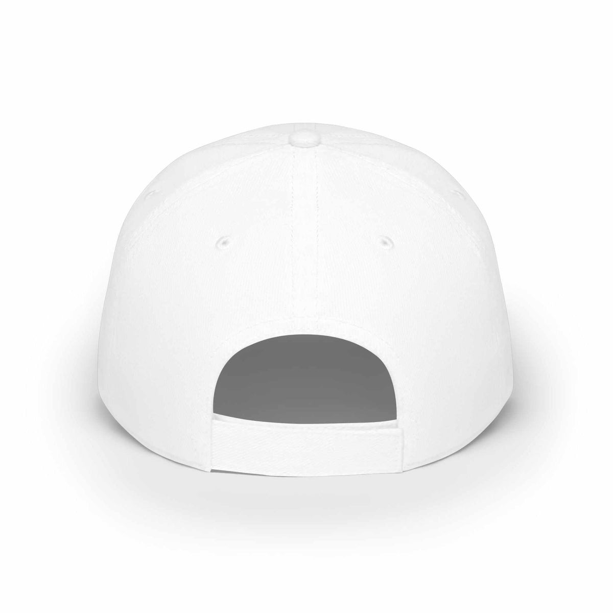Apolitical Apparel Profile Baseball Cap in rainbow bleed design, made from 100% cotton twill with adjustable Velcro closure