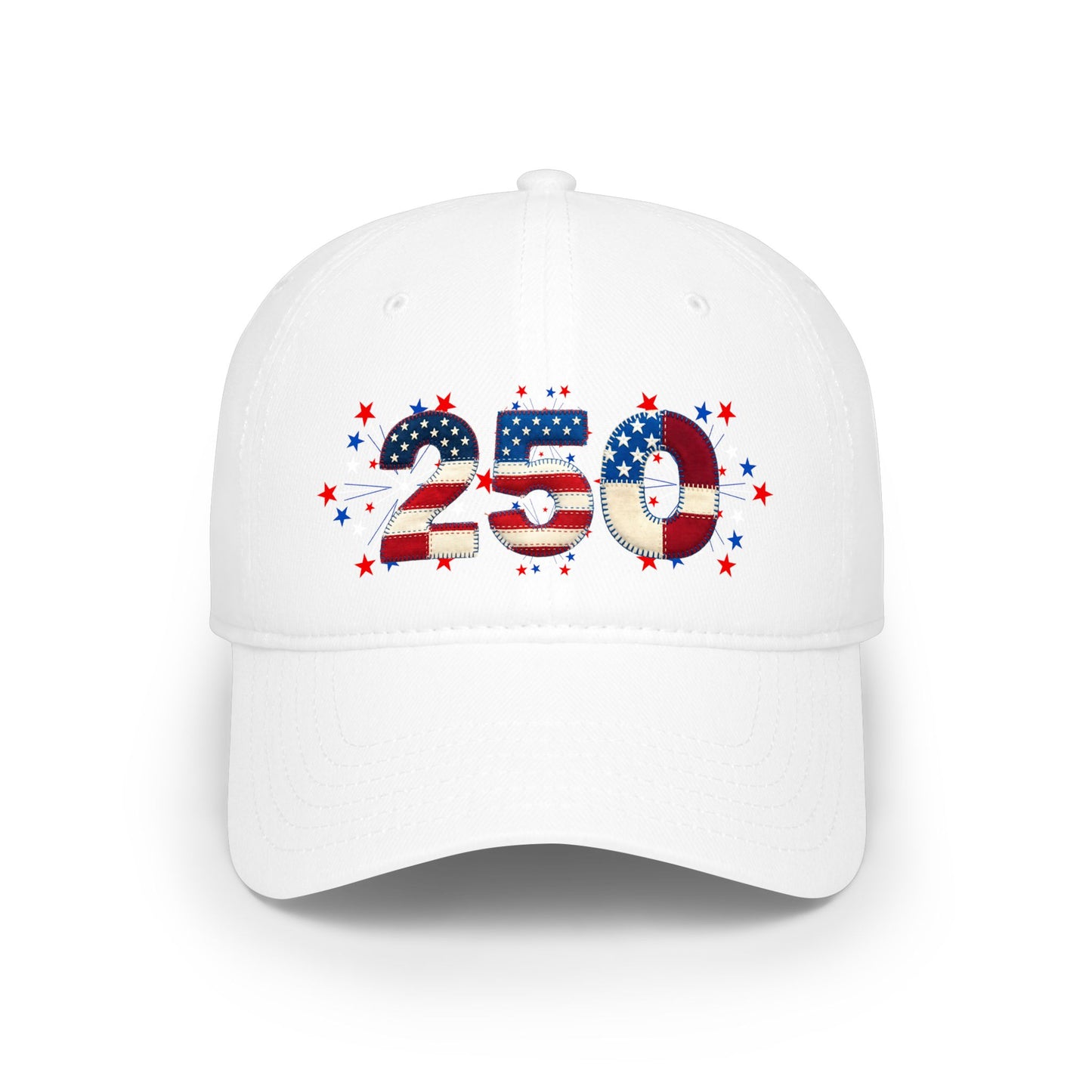 American 250th Anniversary Low Profile Baseball Cap ( 250 Numbers)