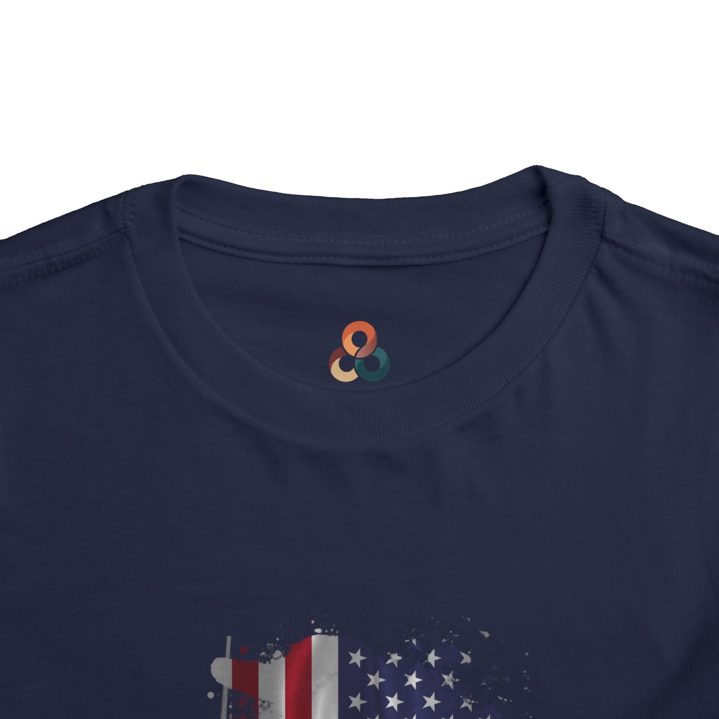 American 250th Anniversary Toddler Short Sleeve Tee (Distressed Flag)