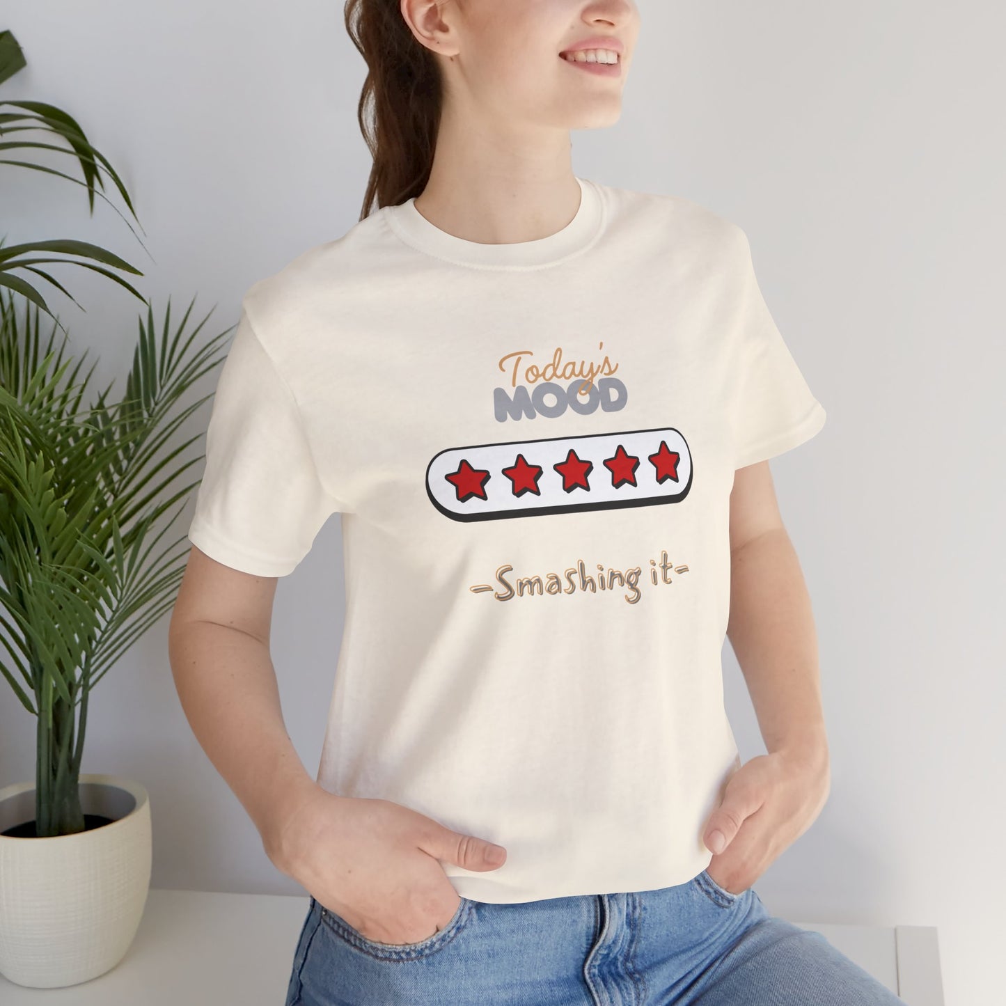 Daily Mood Tees ( 5 Stars) ‘ Smashin it’ With Logo.