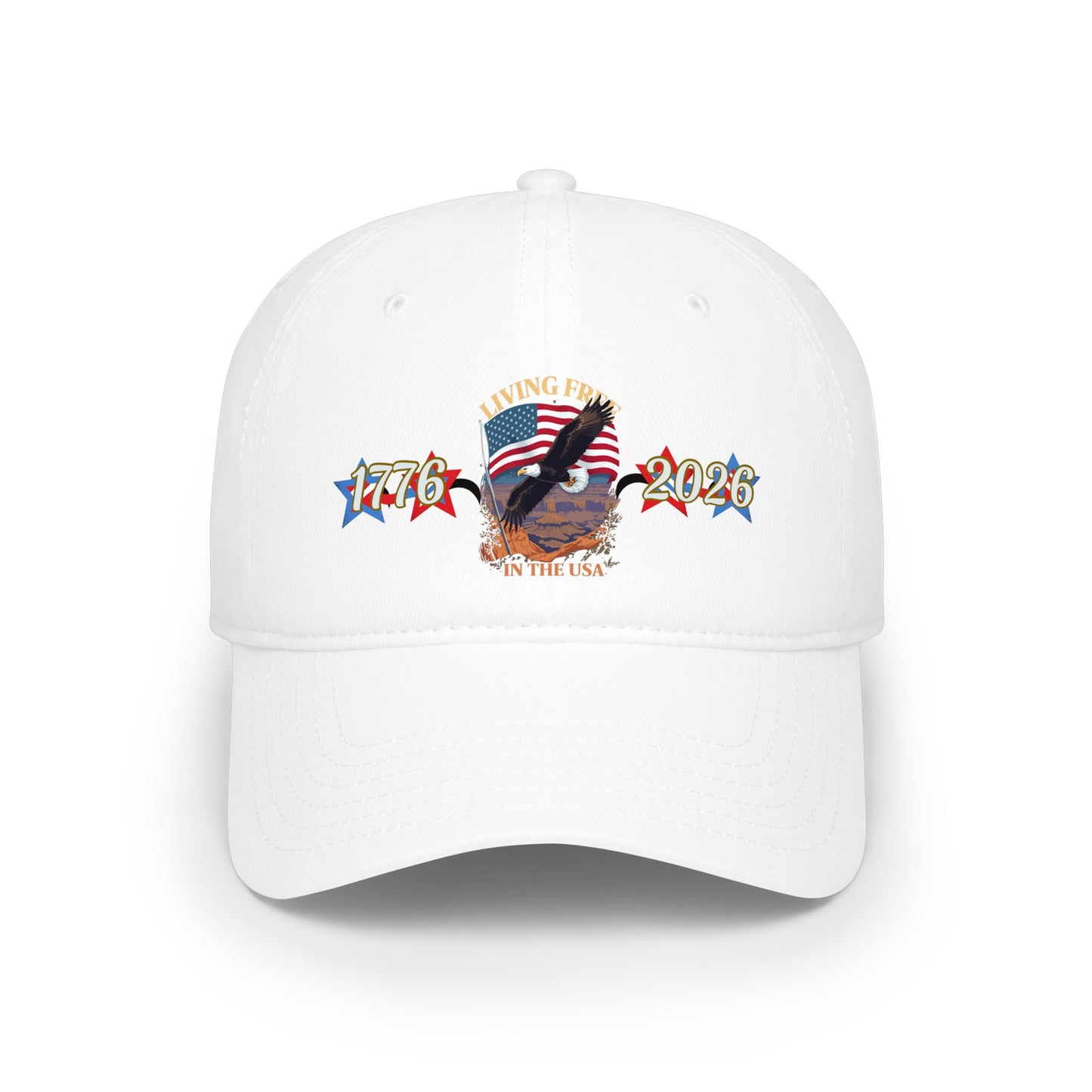 American 250th Anniversary Low Profile Baseball Cap (Living Free)