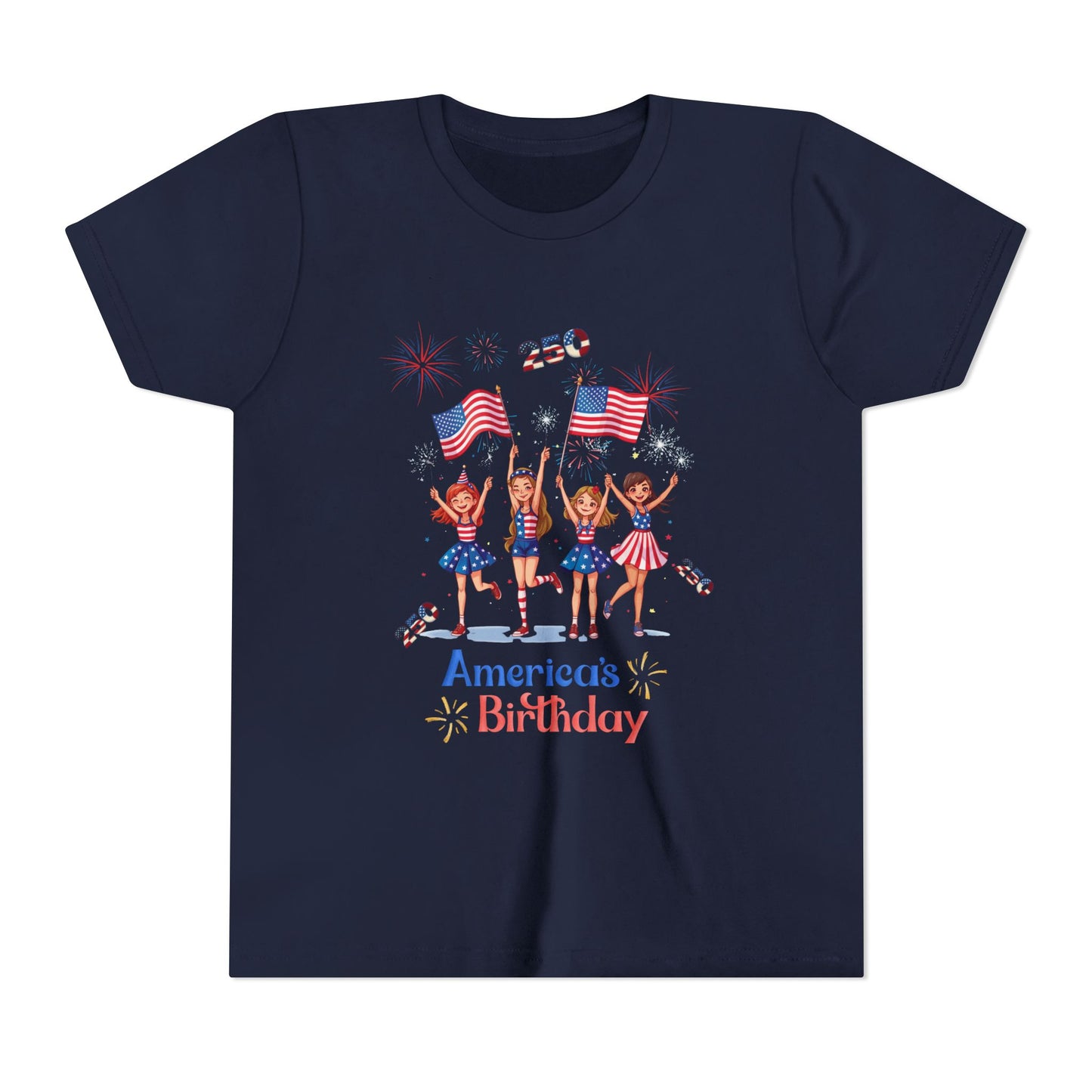 Youth T- Shirt America 250th Anniversary Collection (Cheerleaders)
